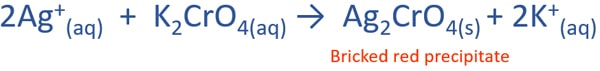 silver ion and potassium dichromate